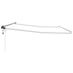 Elektrisches Markisenrahmen Weiß 4 x 2 m Aluminium