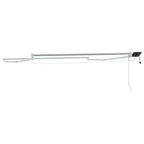 Elektrisches Markisenrahmen Weiß 3 x 2,5 m Aluminium