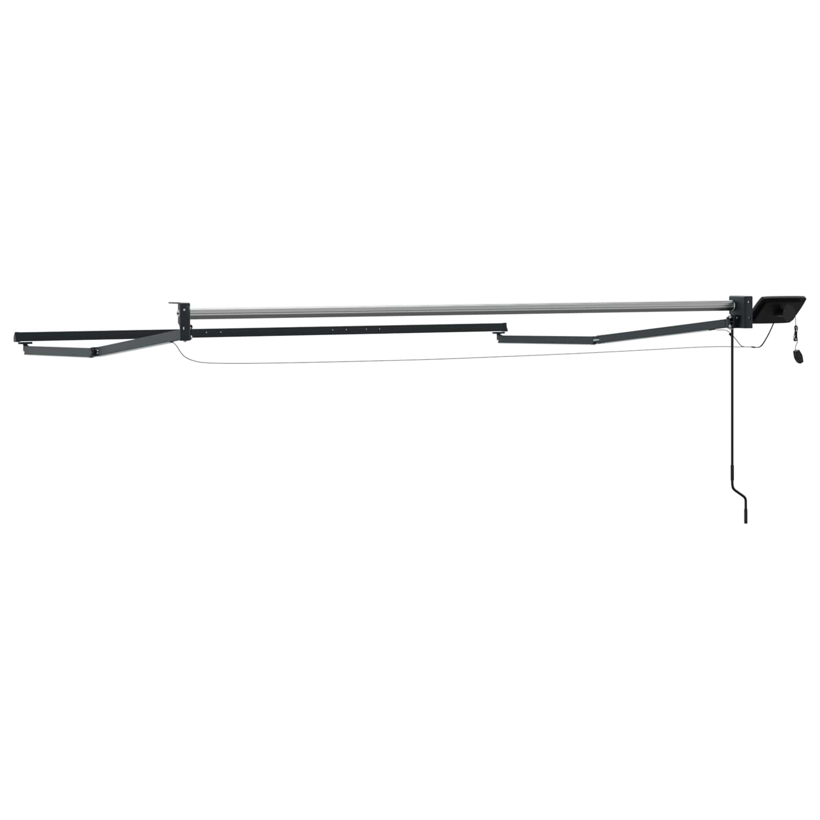 Elektrisches Markisenrahmen Anthrazit 2,5 x 2 m Aluminium