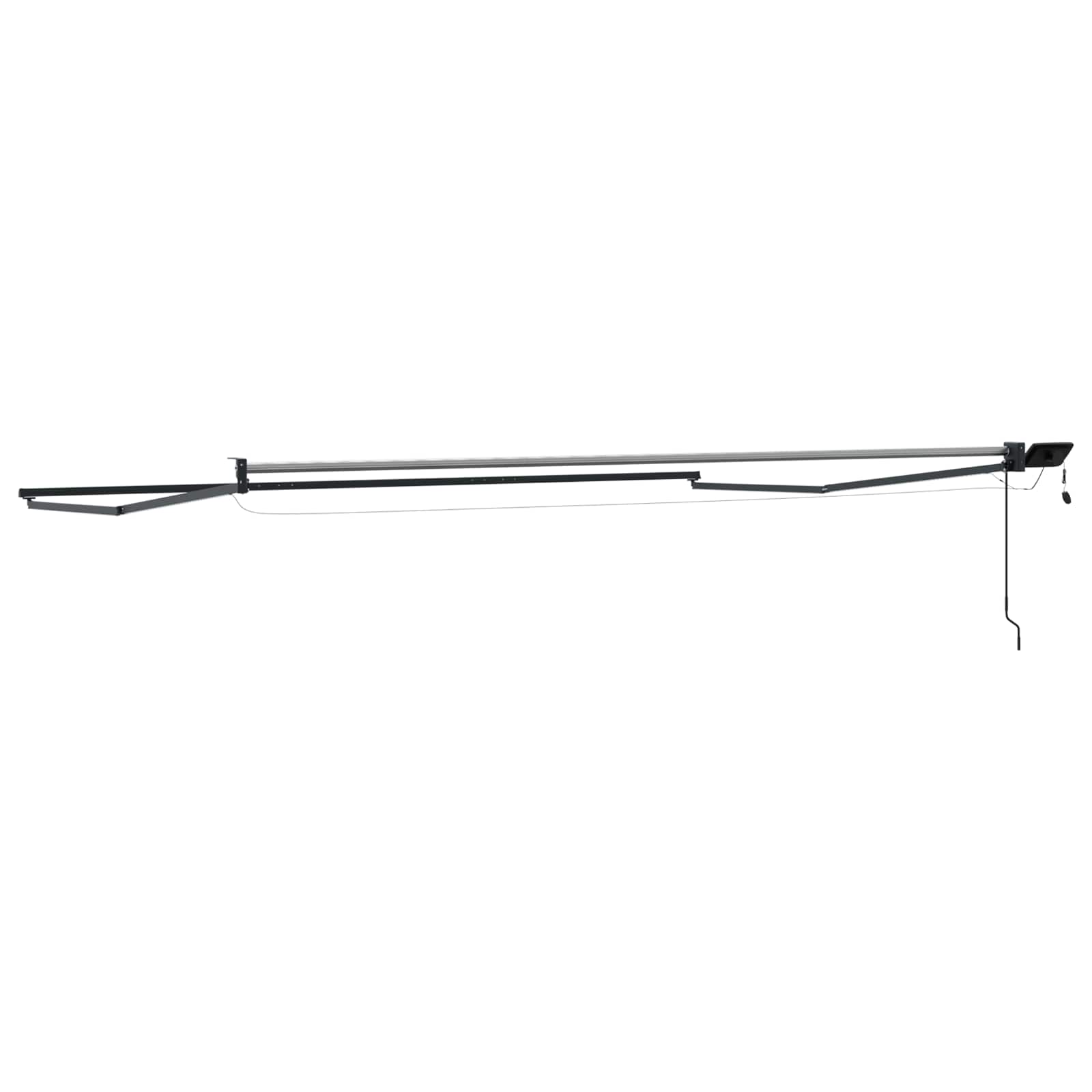 Elektrisches Markisenrahmen Anthrazit 4,5 × 3 m Aluminium