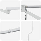 Elektrisches Markisenrahmen Weiß 4 x 2 m Aluminium