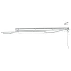 Elektrische Markisenrahmen mit LEDs Weiß 2,5 x 2 m Aluminium