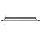 Elektrische Markisenrahmen mit LEDs Anthrazit 4 x 3 m Aluminium