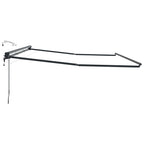 Elektrische Markisenrahmen mit LEDs Anthrazit 4,5 x 3,5 m