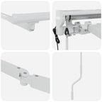 Elektrisches Markisenrahmen Weiß 4,5 × 3 m Stahl