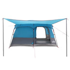 Familienzelt mit Dach Blau 320 x 210 x 180 cm Polyester