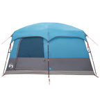 Familienzelt mit Dach Blau 380 x 260 x 190 cm Polyester