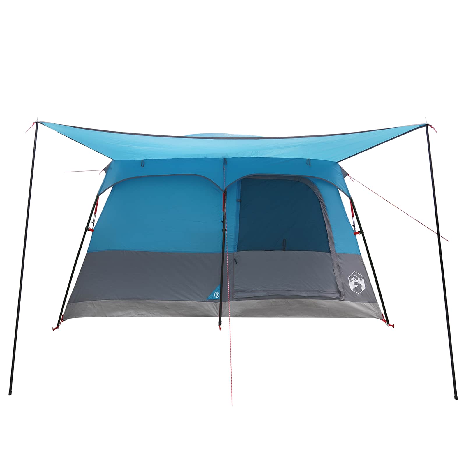 Familienzelt Blau 420 x 305 x 200 cm Polyester und Stahl