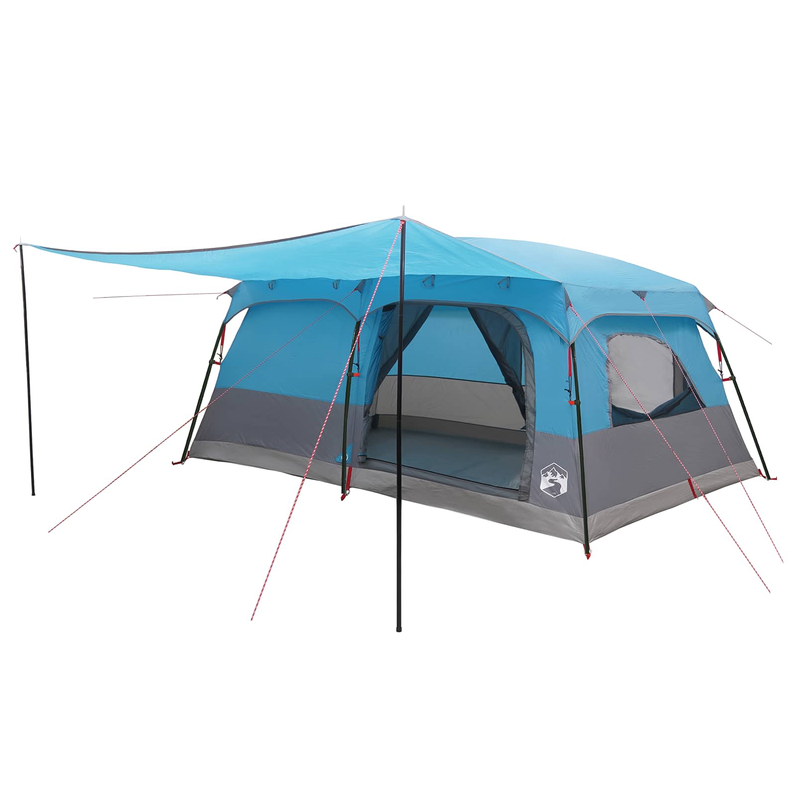 Familienzelt Blau 500 x 400 x 230 cm Polyester und Stahl
