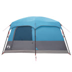 Familienzelt Blau 500 x 400 x 230 cm Polyester und Stahl