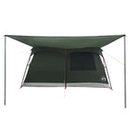 Familienzelt Olivegrün 500 x 400 x 230 cm Polyester und Stahl