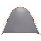 Hütten-Zelt Grau und Orange 210 x 210 x 138 cm Polyester
