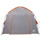 Hütten-Zelt Grau und Orange 210 x 210 x 138 cm Polyester