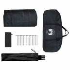 Hütten-Zelt mit Dach Weiß Blackout 210 x 210 x 138 cm Polyester
