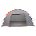 Hütten-Zelt Grau und Orange 300 x 210 x 156 cm Polyester
