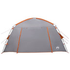 Hütten-Zelt Grau und Orange 300 x 210 x 156 cm Polyester