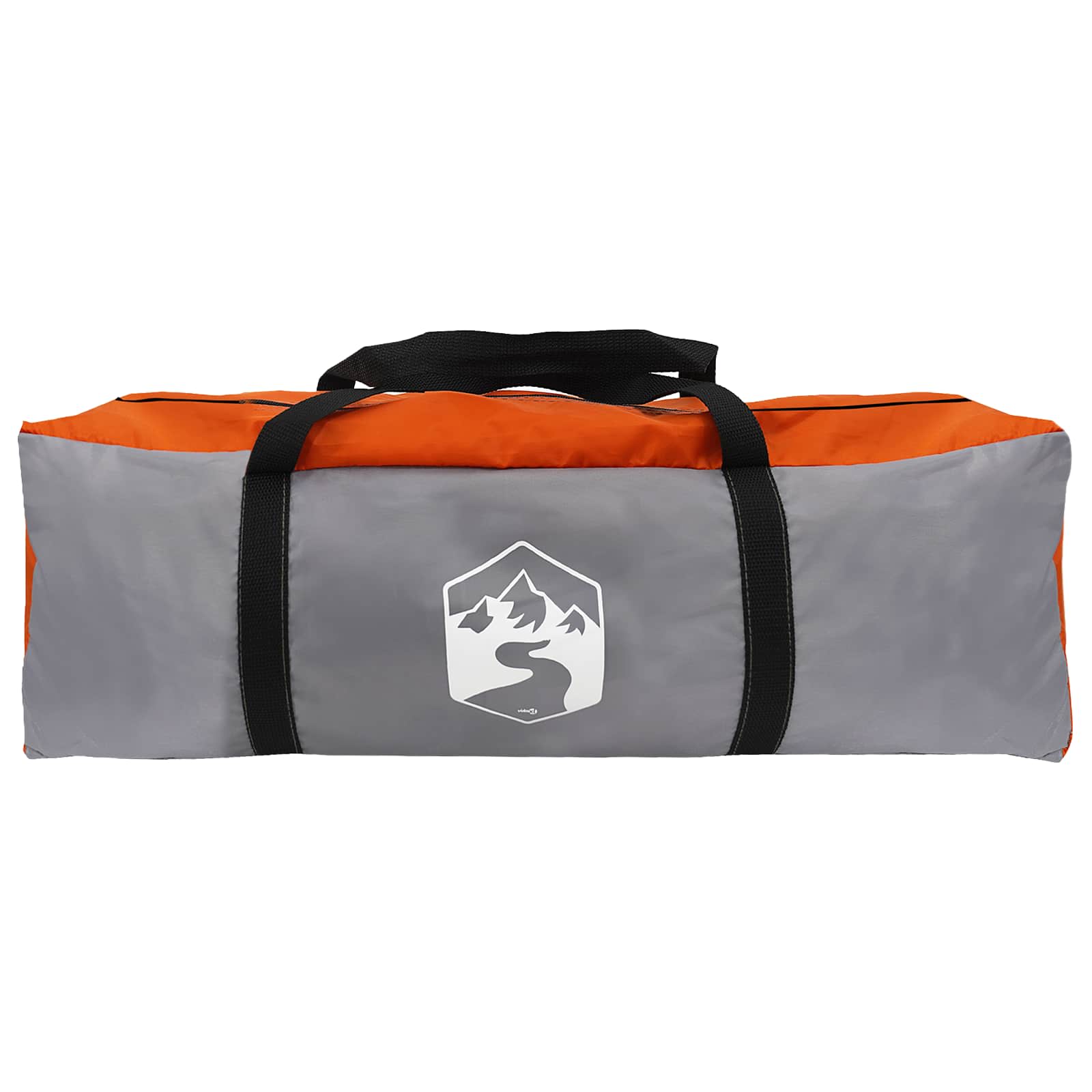Autozelt Grau und Orange 200 x 170 x 170 cm Polyester und Stahl