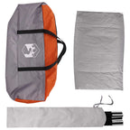 Autozelt Grau und Orange 200 x 170 x 170 cm Polyester und Stahl