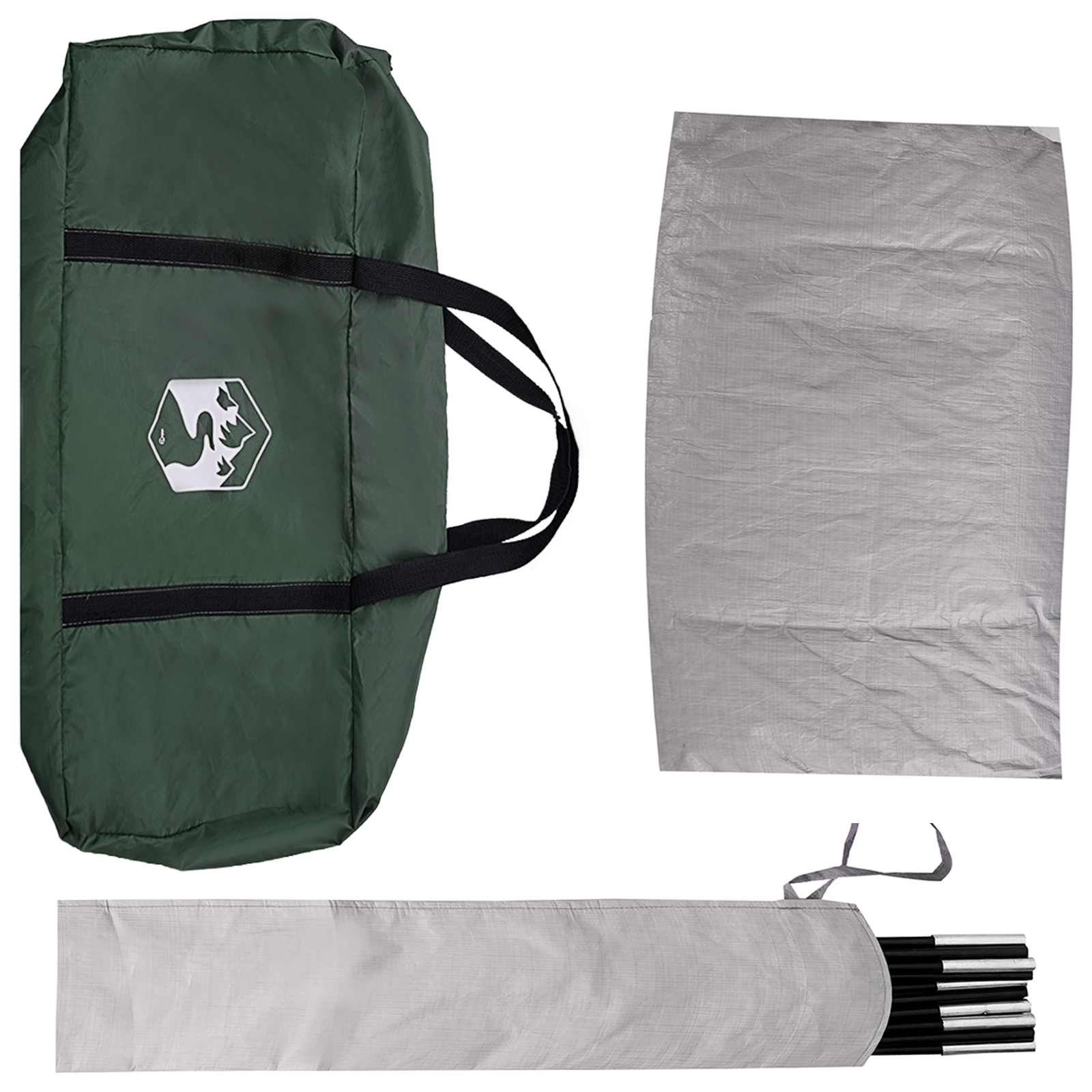 Autozelt Olivegrün 200 x 170 x 170 cm Polyester und Stahl
