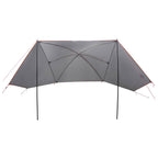 Autozelt Grau und Orange 308 x 215 x 220 cm Polyester und Stahl