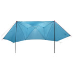 Autozelt mit Dach Blau 350 x 250 cm Polyester und Stahl