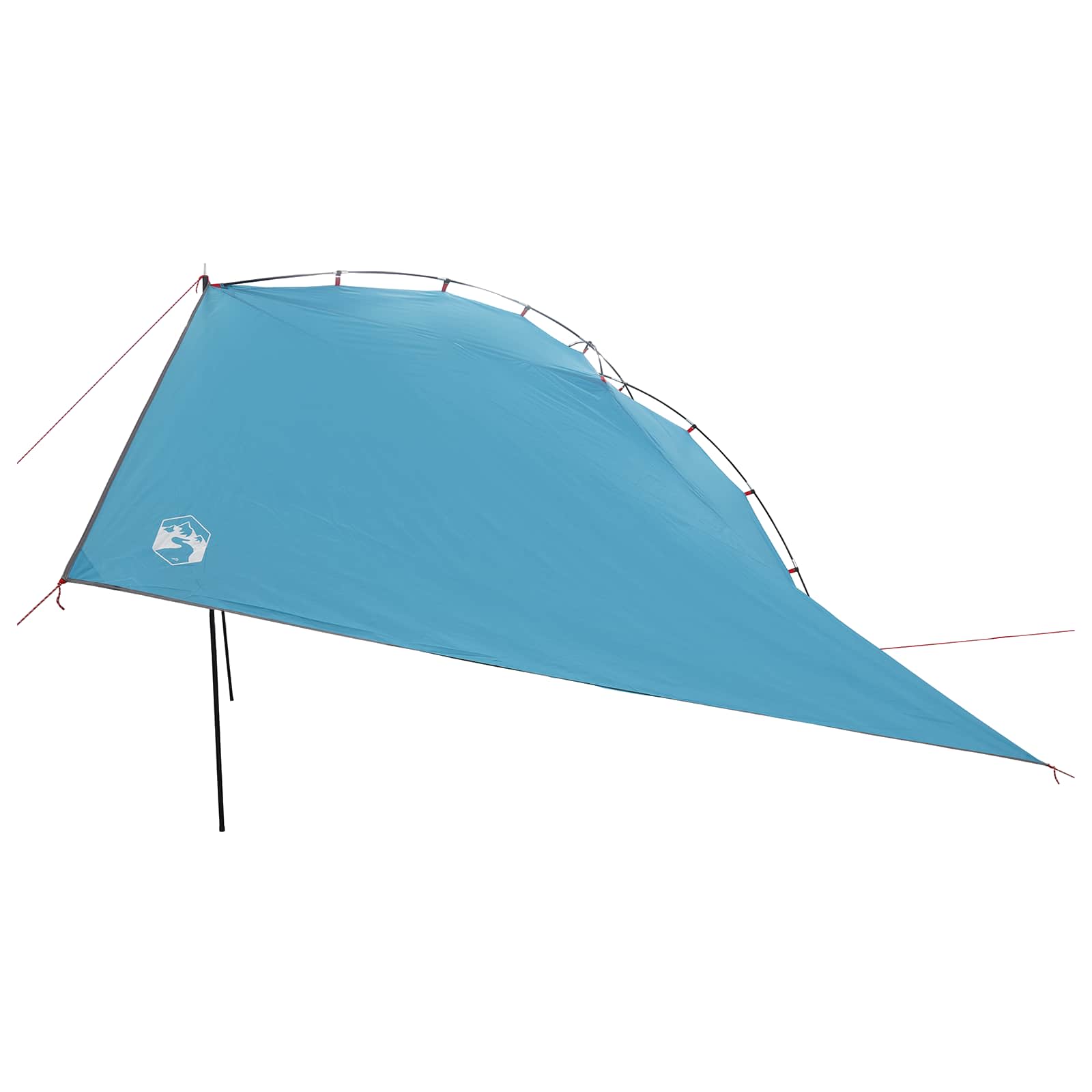 Autozelt mit Dach Blau 350 x 250 cm Polyester und Stahl