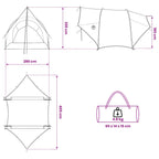 Heck-Awnings wasserfest Blau 405 x 280 x 220 cm