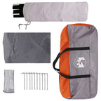 Heck-Awnings wasserfest Grau und Orange 405 x 280 x 220 cm