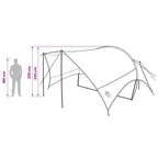 Camping Tarp Wasserfest Blau 550 x 400 x 230 cm