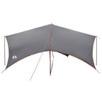 Camping Tarp Wasserfest Grau und Orange 550 x 400 x 230 cm