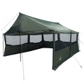 Familienzelt Armeegrün 450 x 400 x 265 cm Polyester und Stahl