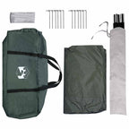 Party-Zelt Armeegrün 400 x 400 x 320 cm Polyester und Stahl