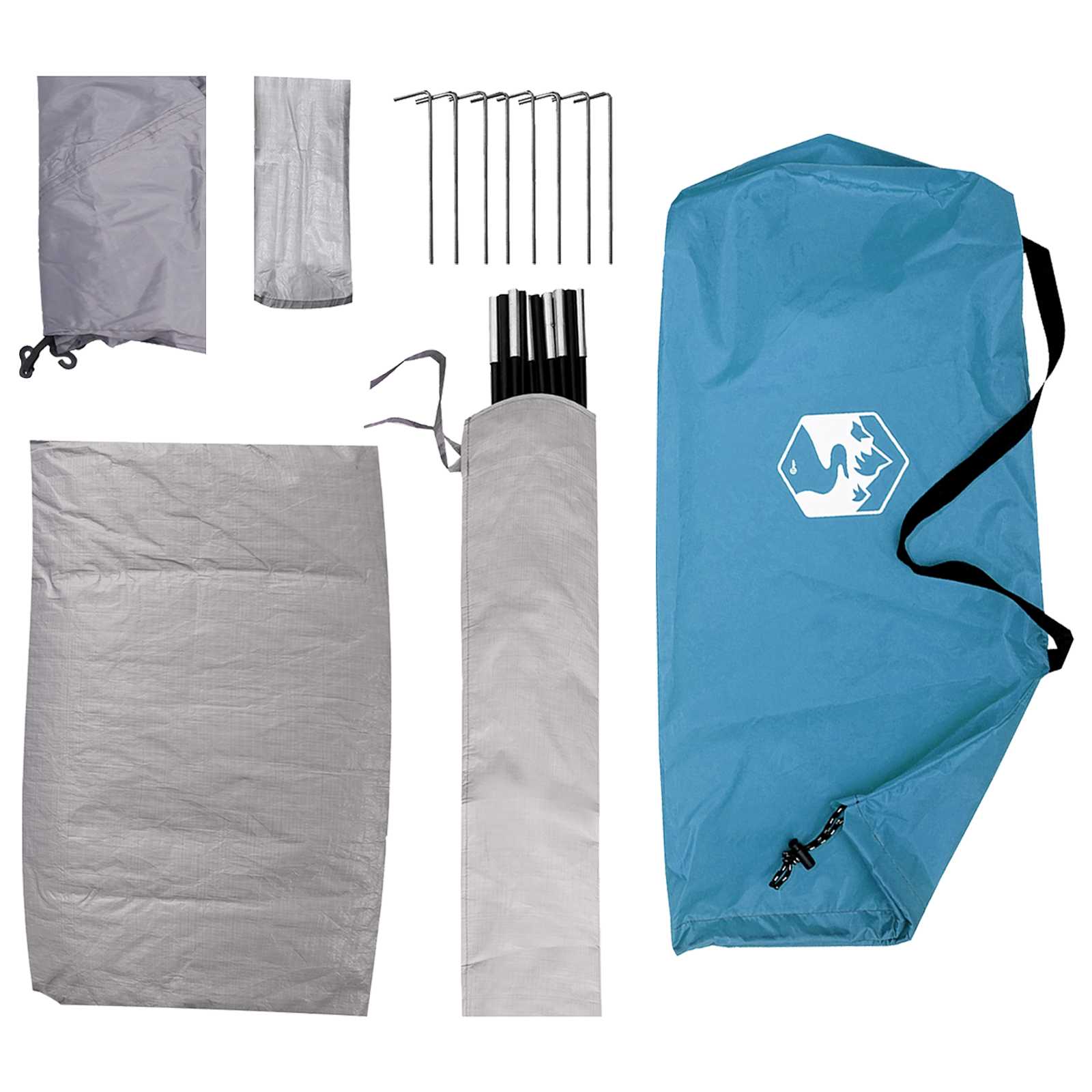 Campingzelt mit Dach mit Luftentlüftung Blau 275 x 215 x 125 cm