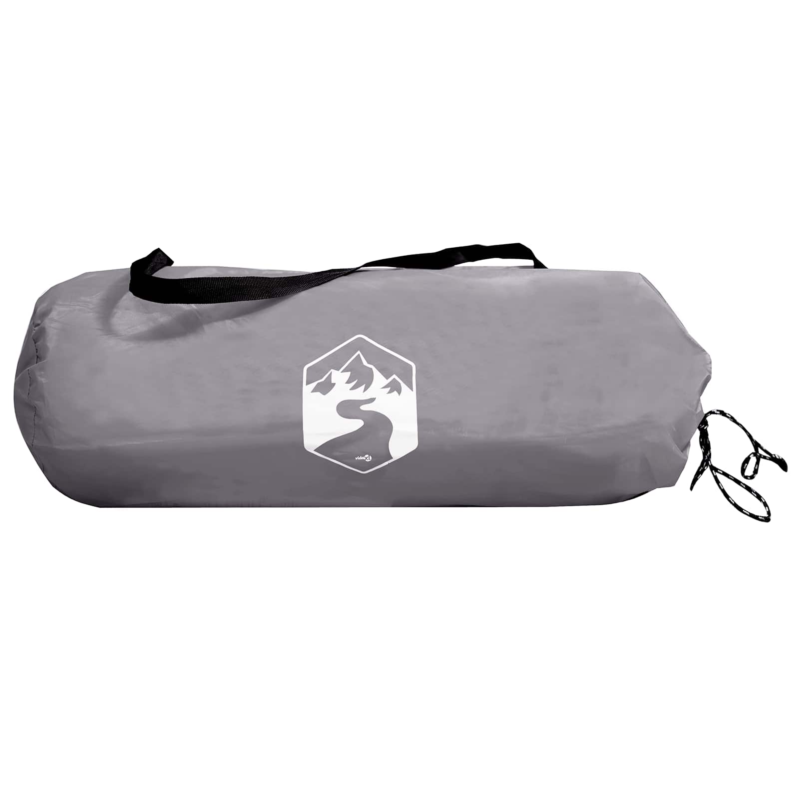 Campingzelt mit Dach Grau und Orange 275 x 215 x 125 cm
