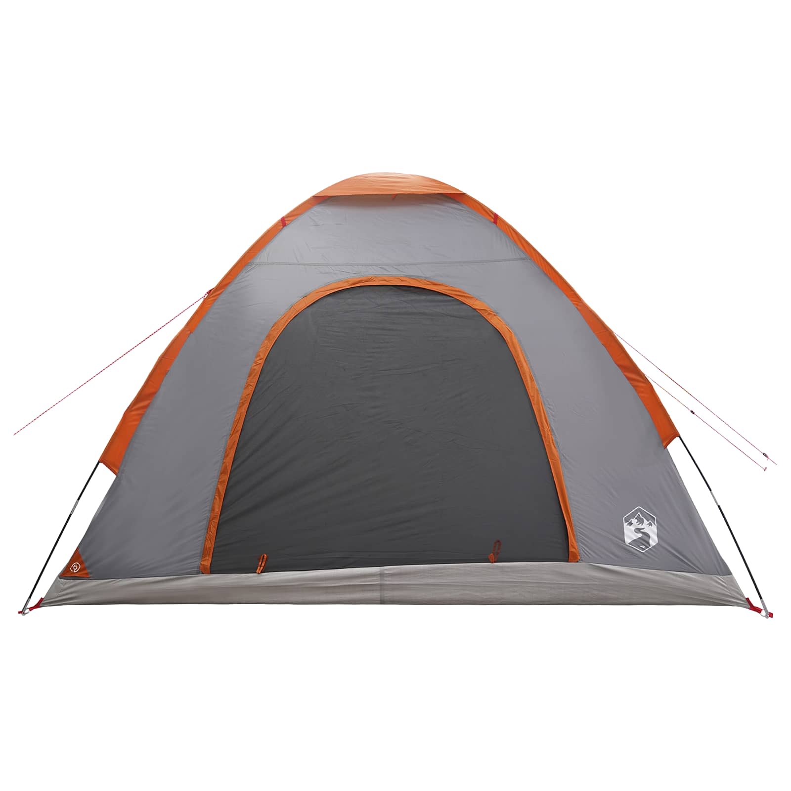 Campingzelt mit Dach Grau und Orange 275 x 215 x 125 cm