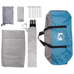 Campingzelt mit Dach mit Luftentlüftung Blau 335 x 275 x 180 cm