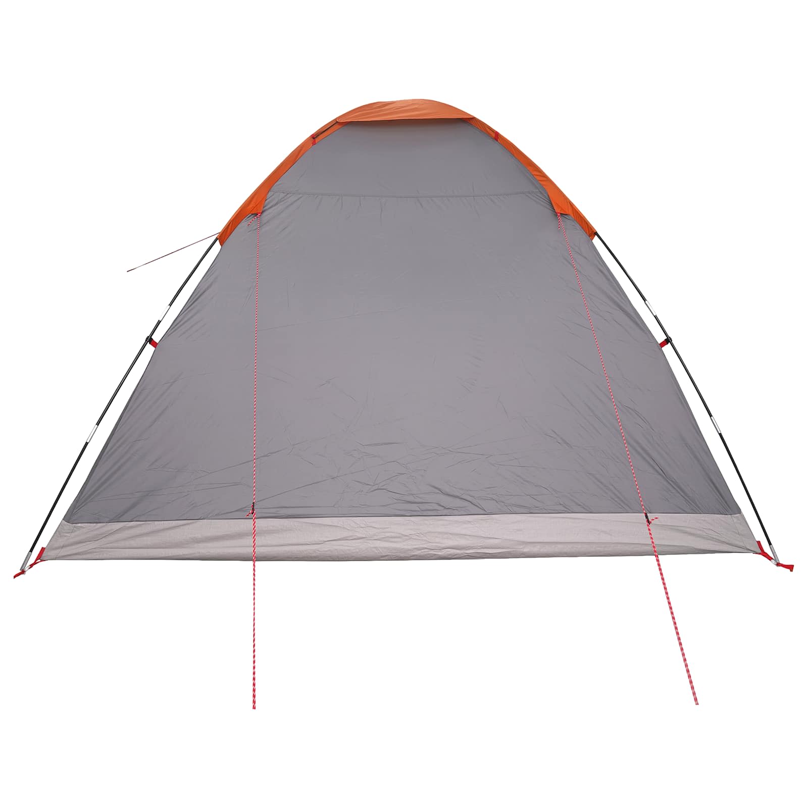 Campingzelt mit Dach Grau und Orange 335 x 275 x 180 cm