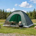 Campingzelt mit Dach Olivegrün 335 x 275 x 180 cm