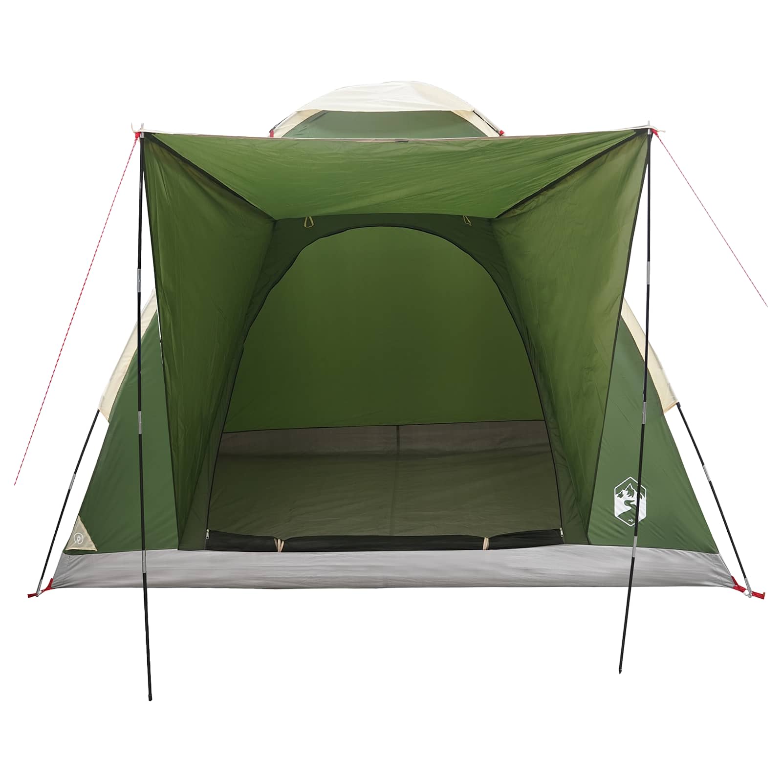 Campingzelt mit Dach Grün 2-Personen Polyester und Stahl
