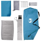 Campingzelt mit Dach Blau 2-Personen Polyester und Stahl