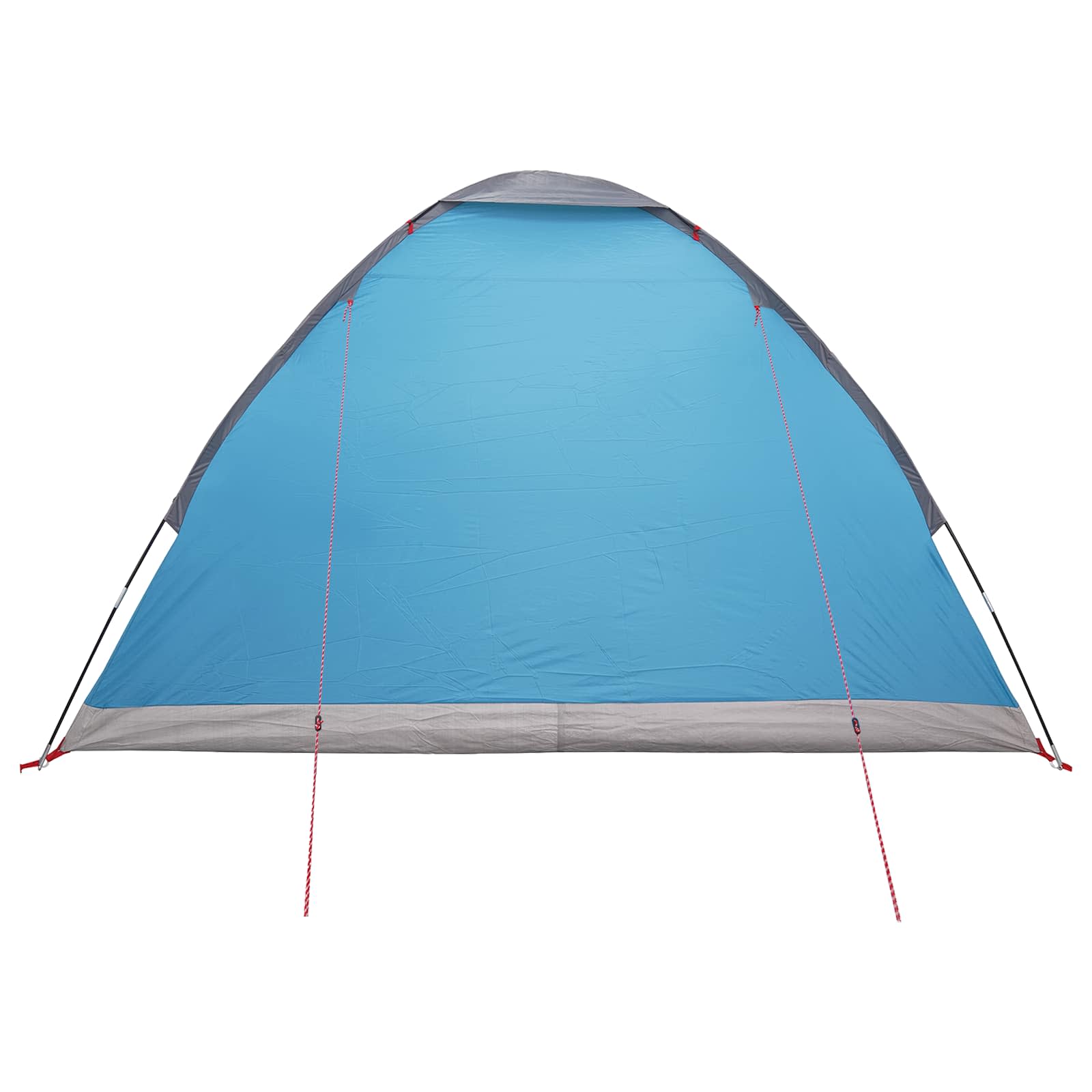 Campingzelt mit Dach Blau 4-Personen Polyester und Stahl