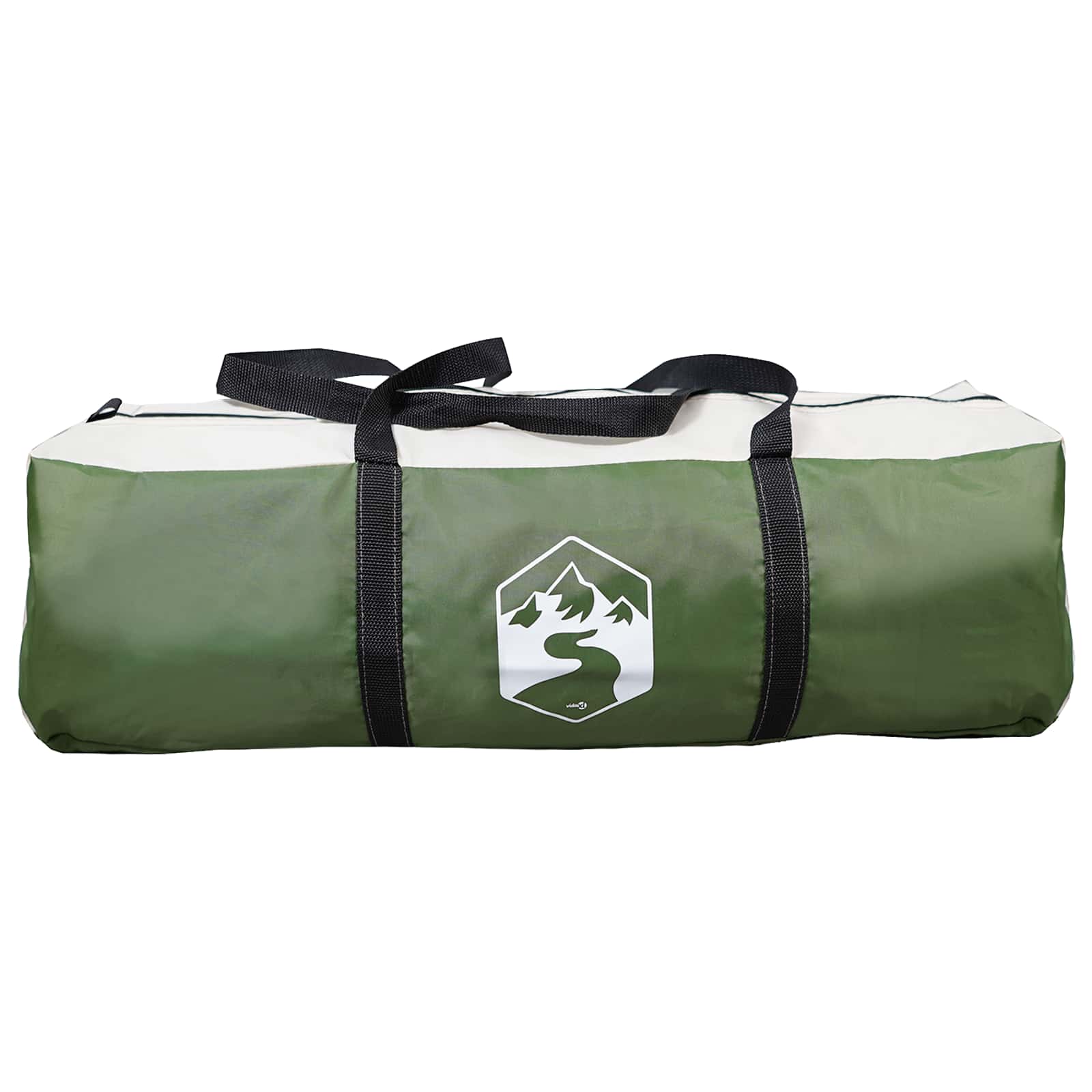 Campingzelt mit Dach Grün 6-Personen Polyester und Stahl