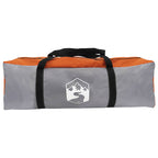 Tunnelzelt Grau und Orange 10 Personen Polyester und Stahl