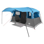 Tunnelzelt mit Dach Blau 366 x 244 x 198 cm Polyester und Stahl