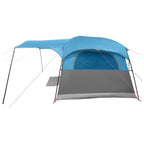 Tunnelzelt mit Dach Blau 366 x 244 x 198 cm Polyester und Stahl