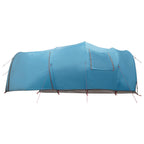 Tunnelzelt mit Dach Blau 370 x 275 x 210 cm Polyester und Stahl