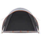 Tunnelzelt mit Dach Grau und Orange 370 x 275 x 210 cm
