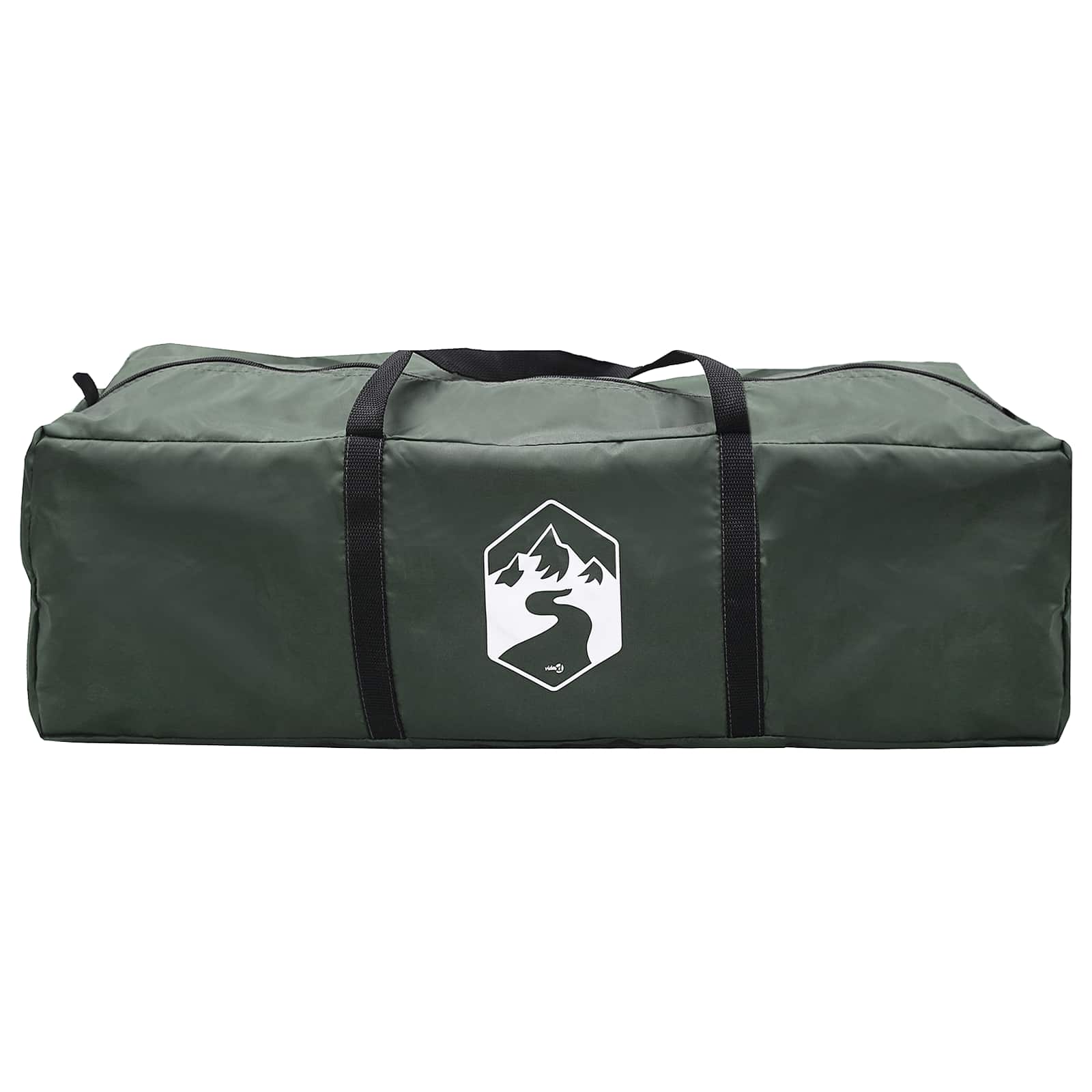 Hütten-Zelt Olivegrün 480 x 273 x 205 cm Polyester und Stahl