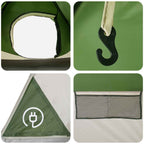 Sofort Zelt Grün 305 x 215 x 140 cm Polyester und Stahl
