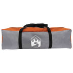 Sofort Zelt mit Dach Grau und Orange 305 x 215 x 140 cm